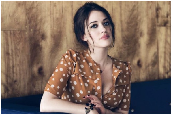 Kat Dennings, Andrew WK share a passionate kiss in new pic