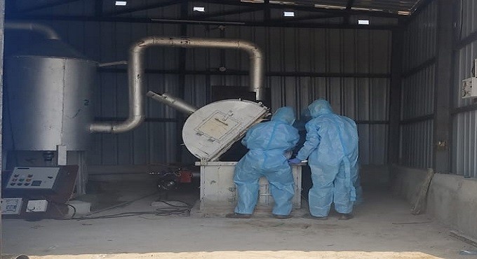 LPG-based facility set up to cremate body of Covid victims in Adilabad