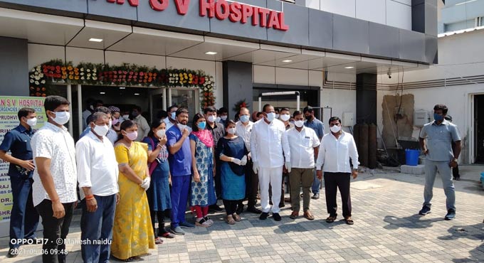 Hyderabad: Malla Reddy inaugurates Dhan SV Hospital at Kapra
