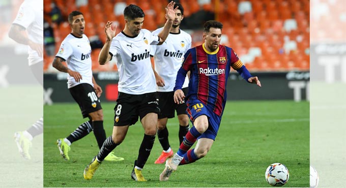 Spanish LaLiga: Messi strikes, keeps Barca hopes alive