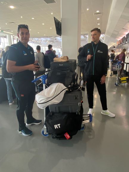 New Zealand Test players arrive in London