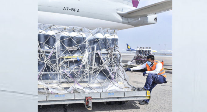 India thanks Qatar Airways for facilitating shipment of oxygen cylinders