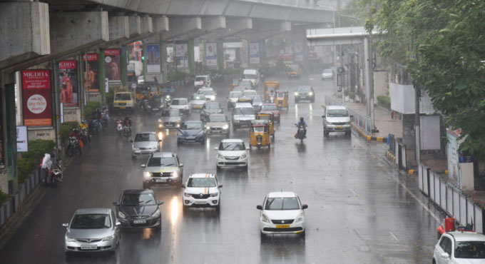 Monday rains cool down Hyderabad a bit