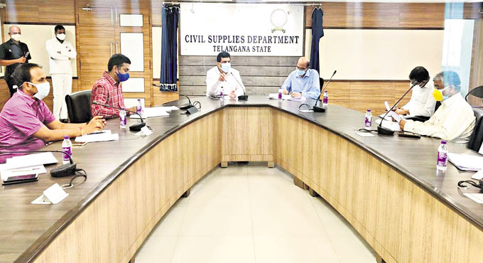 60.5 lakh tonnes paddy procured in Telangana