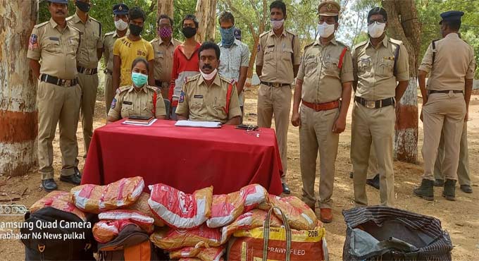 70 kg ganja seized, three held in Sangareddy