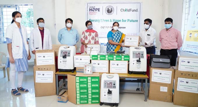 ChildFund India donates medical supplies