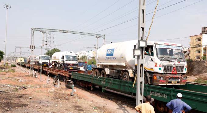 Third Oxygen Express dispatched from TS to Odisha
