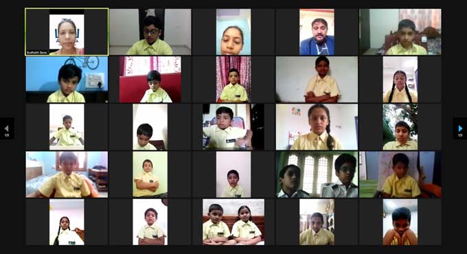 Mancherial kids create record by identifying national flags