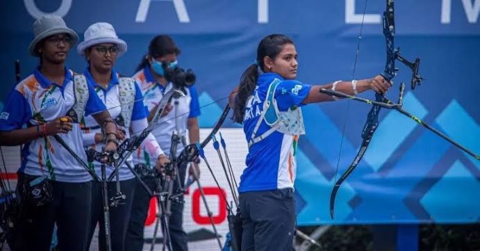 Women’s recurve archery team in World Cup Stage 3 final