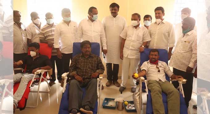 Blood donation camp conducted at Rasoolpura