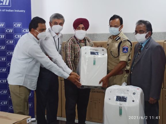 Telangana: CII, TCS donates 60 oxygen concentrators