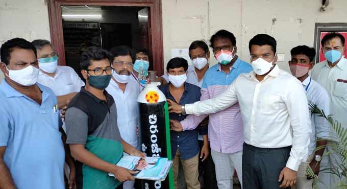 Chiranjeevi Oxygen Bank set up at Bhadrachalam