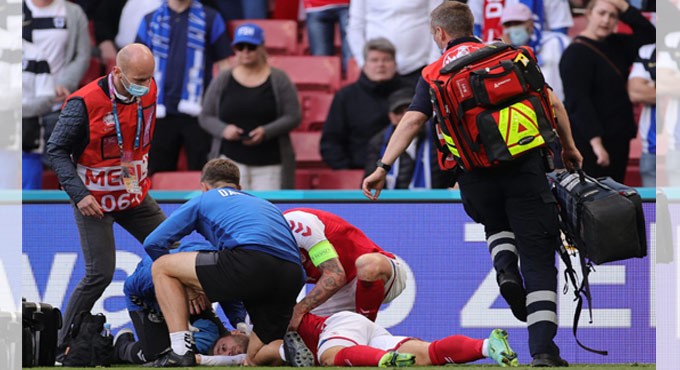 Euro 2020: Denmark vs Finland game suspended after Eriksen collapses ...