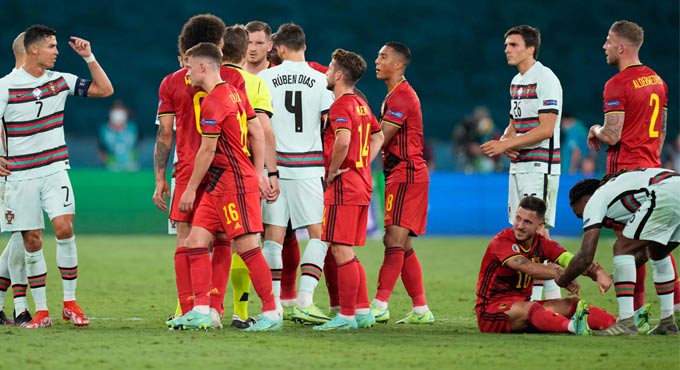 Euro 2020: Hazard to stay with Belgium squad after suffering hamstring injury