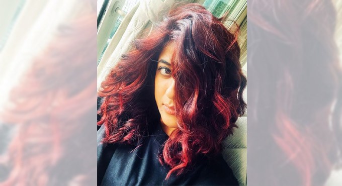 Filmmaker-writer Tahira Kashyap goes bold with fiery red hair