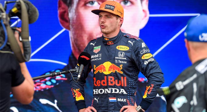 Formula One championship Max Verstappen takes pole in French GP