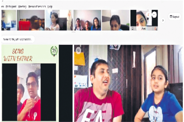 Pallavi International School: Fathers, kids have gala time virtually