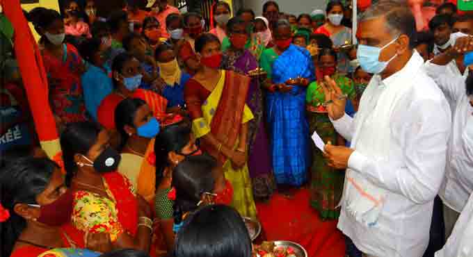 Harish Rao adopts Chatlapally village in Gajwel Constituency