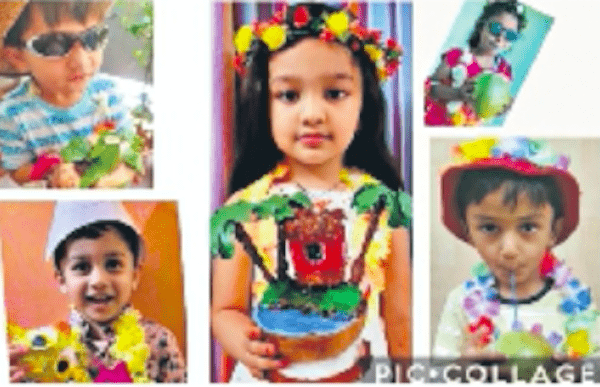 Students of Gitanjali Devashray go creative with coconut activity