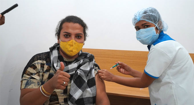 Hyderabad: Covid vaccination drive organized for transgender community