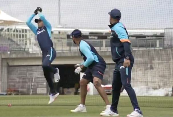Indian players have first practice session