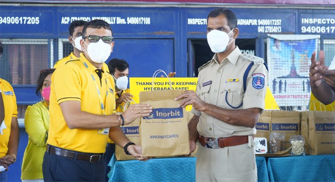 Hyderabad: Inorbit Mall distributes immunity boosters to frontline workers