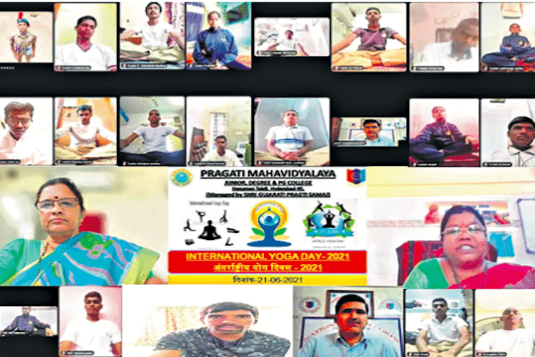 NCC cadets take part in Yoga Day fete