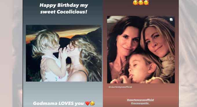 Jennifer Aniston pens a cool birthday wish for Courteney Cox’s daughter