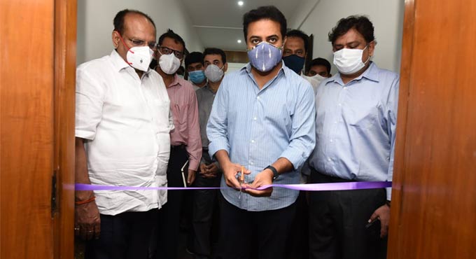 KT Rama Rao inaugurates Covid-19 Command Centre in Hyderabad