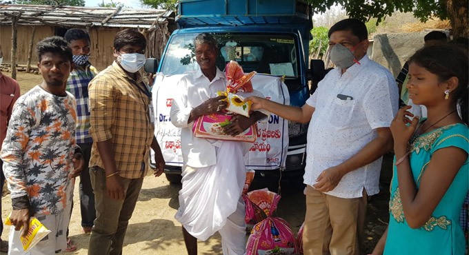 NGO distributes essentials, medicines to tribals in Nirmal