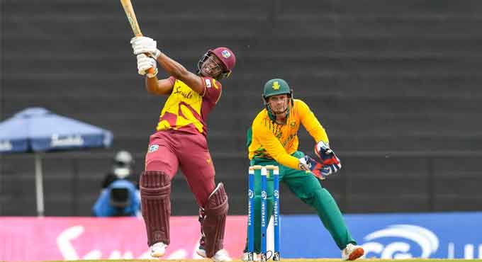 T20: Evin Lewis guides West Indies to big win over South Africa