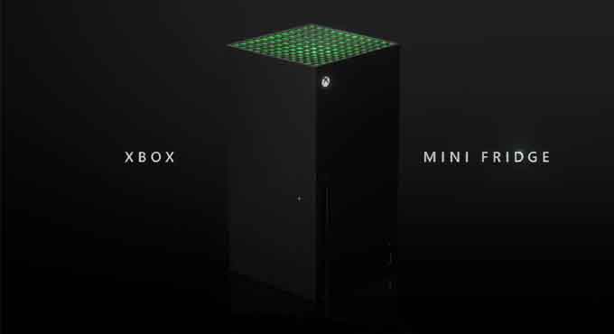 Microsoft unveils Xbox Series X-shaped mini fridge