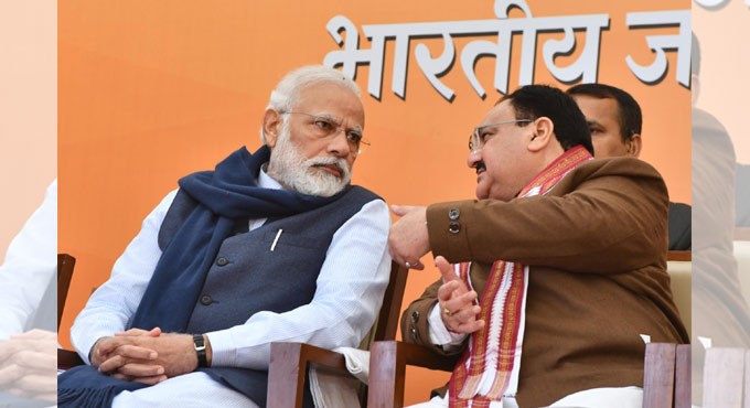 Nadda apprises Modi of upcoming Assembly polls preparations