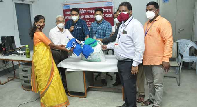 NTPC Ramagundam distributes 3,000 masks