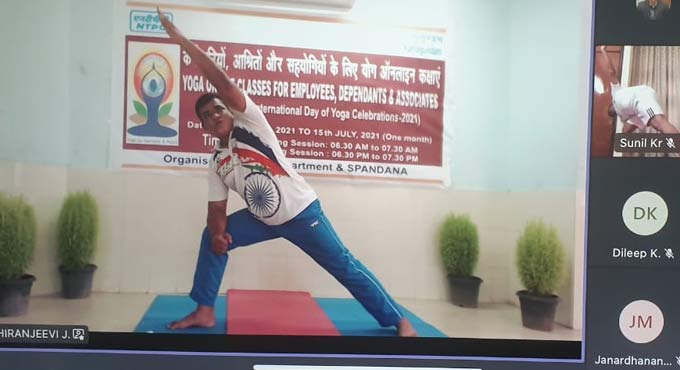 Ramagundam NTPC launches month-long online yoga class for staff