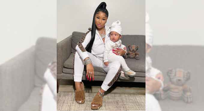 Nicki Minaj, son twin in new photos on social media