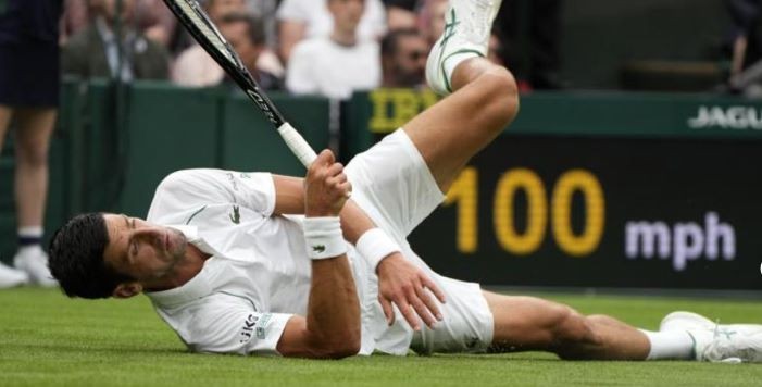 Wimbledon: Centre Court’s been slippery when wet, even with roof closed