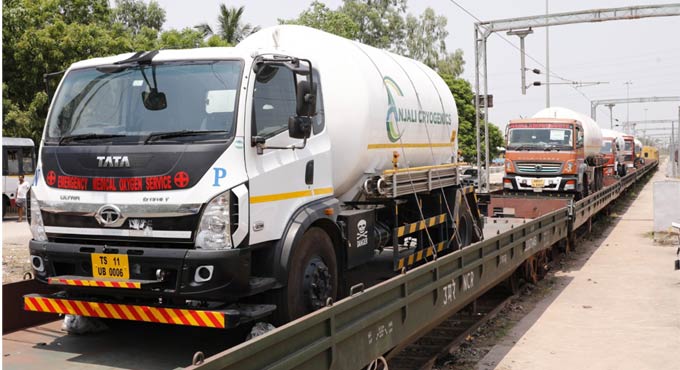 SCR delivers over 3,000 MT medical oxygen to Telangana