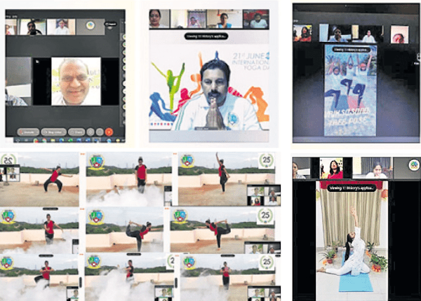Pallavi Model School celebrates International Yoga Day