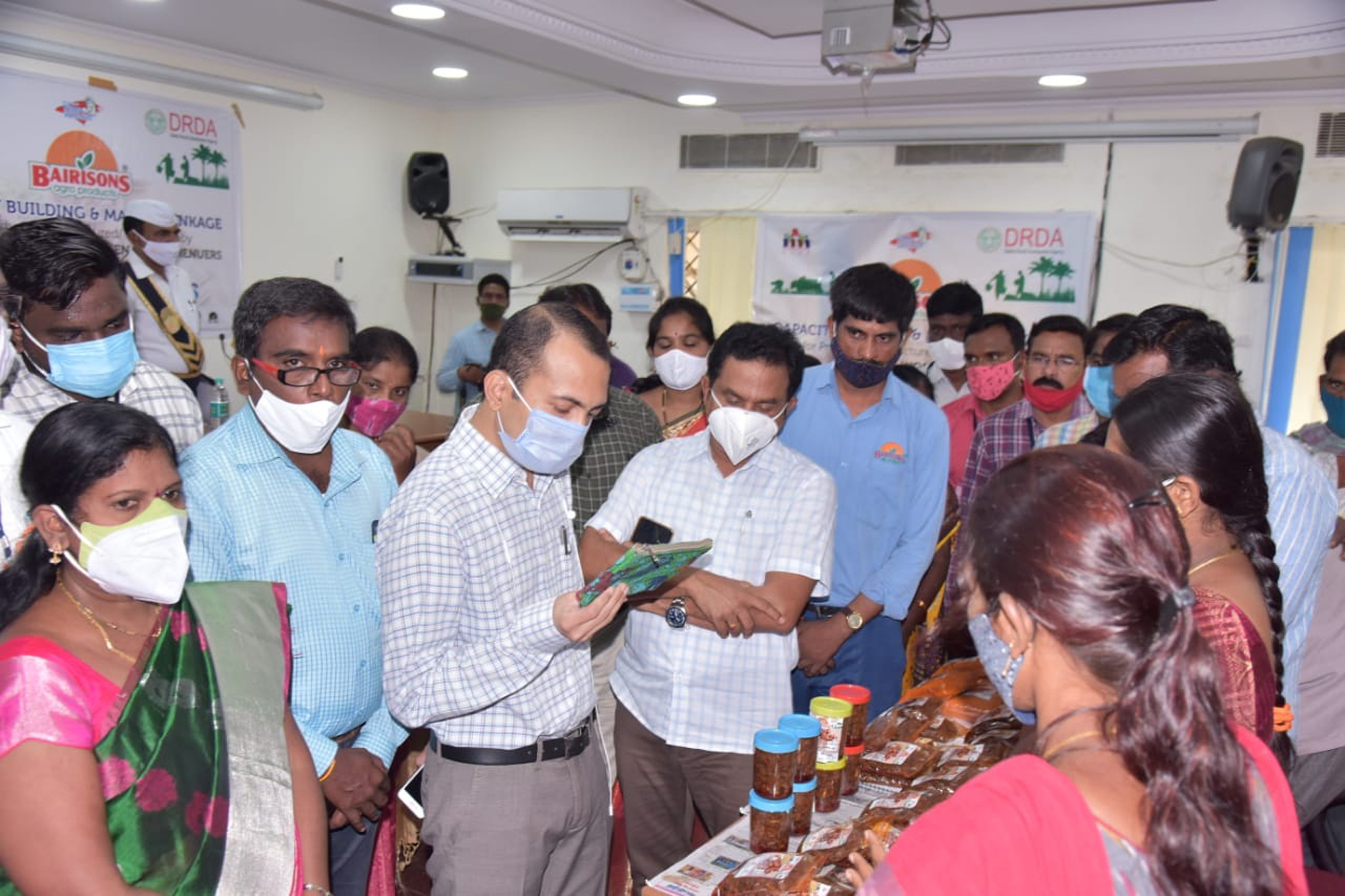 Make products that match quality of corporate companies: Nalgonda Collector to SHGs