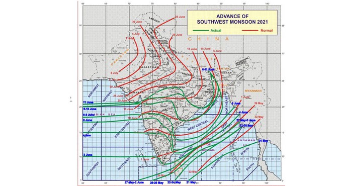 Southwest monsoon advances further into north Arabian Sea, Gujarat, MP