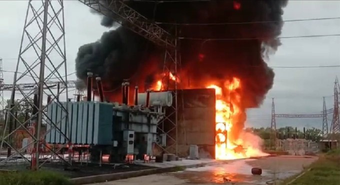 Fire broke out at electrical sub-station in Kothagudem