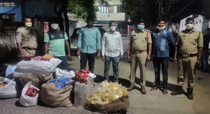 Telangana: Banned tobacco products seized in Mancherial