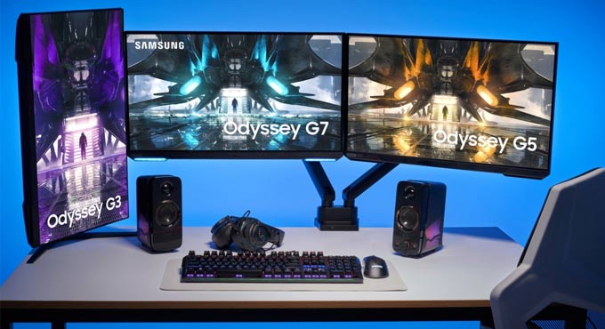 Samsung unveils upgraded Odyssey gaming monitors