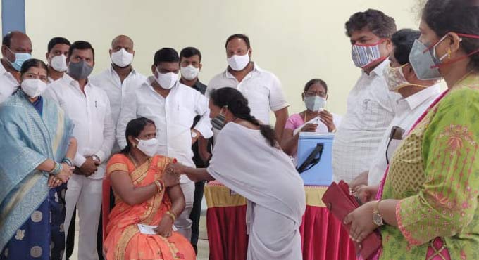 Vaccination drive for women SHGs kicks off in Hyderabad