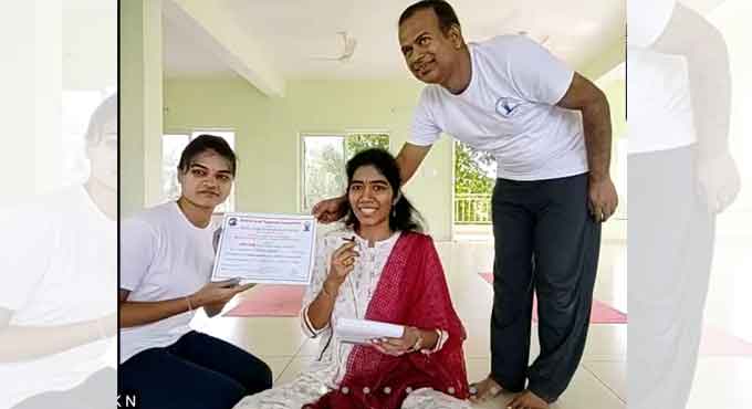 International Yoga Day obsereved at Mancherial