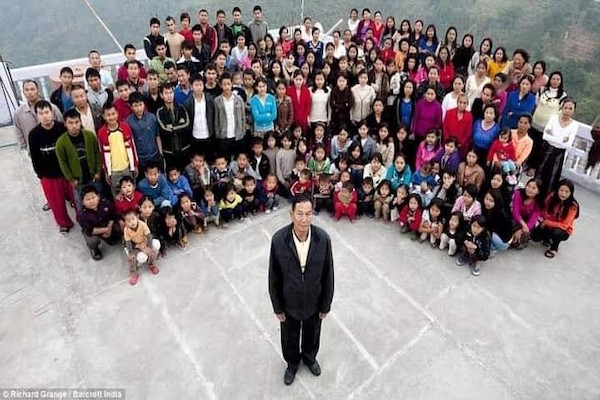 Mizo man with one of the world’s largest families passes away