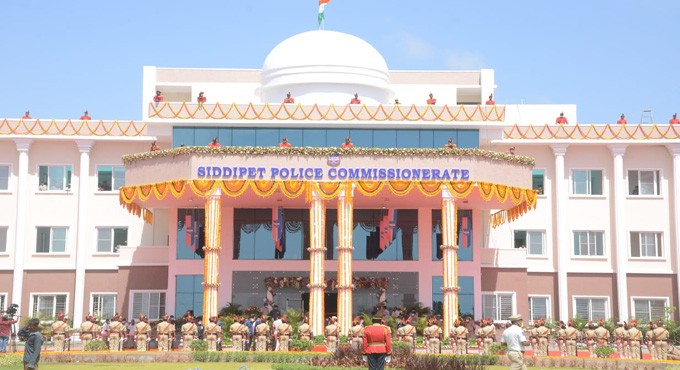 CM KCR inaugurates swanky police buildings in Siddipet, Kamareddy