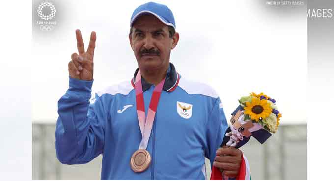 At 58, Abdullah Alrashidi shoots skeet bronze