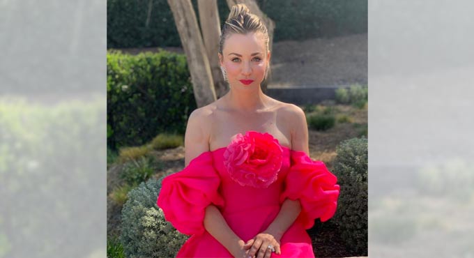 Actress Kaley Cuoco has stuffed replica of her late dog